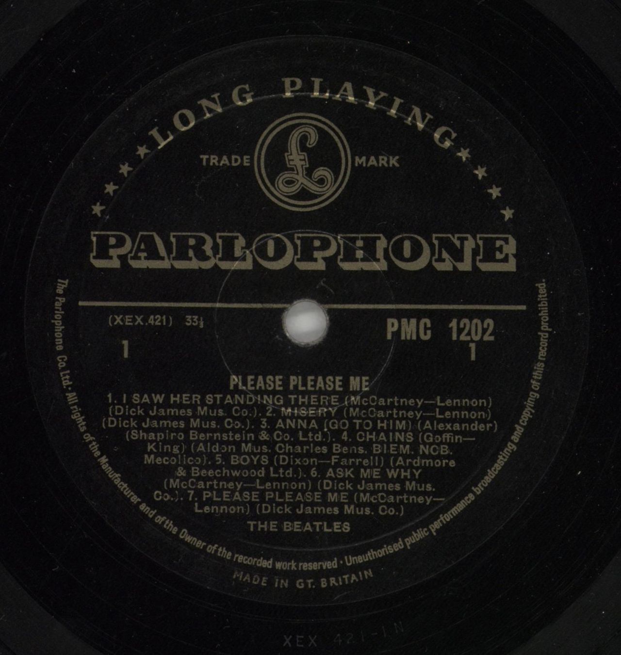 The Beatles Please Please Me - 1st - VG+ UK Vinyl LP