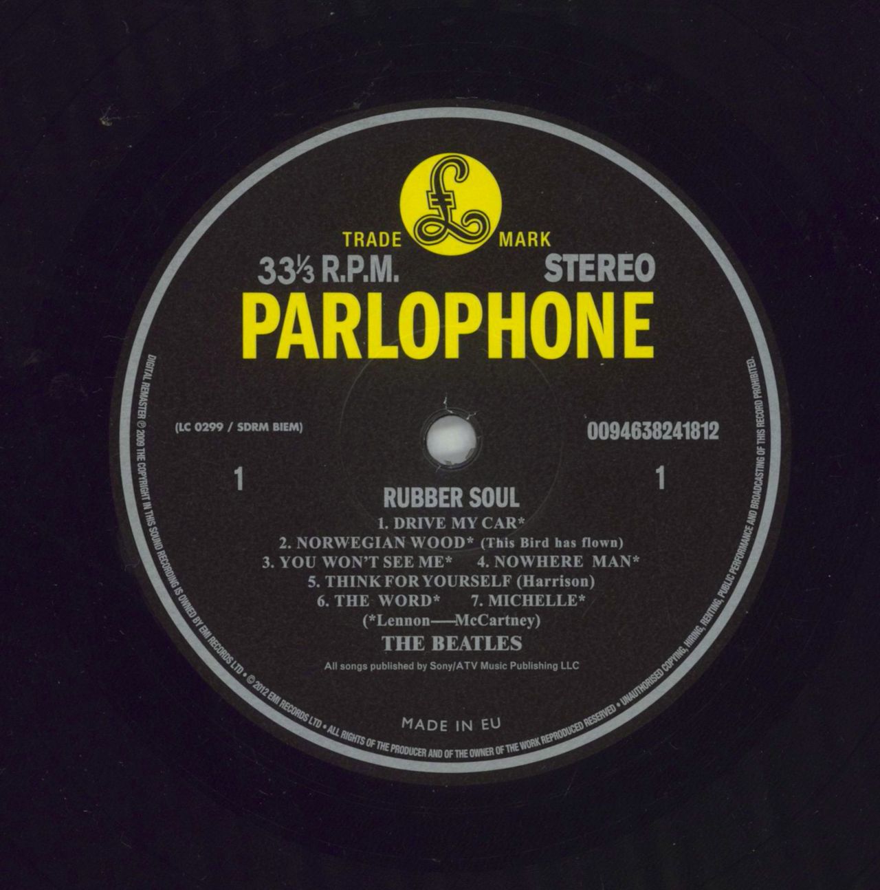 The Beatles Rubber Soul - Remastered 180 Gram - Shrink UK Vinyl LP
