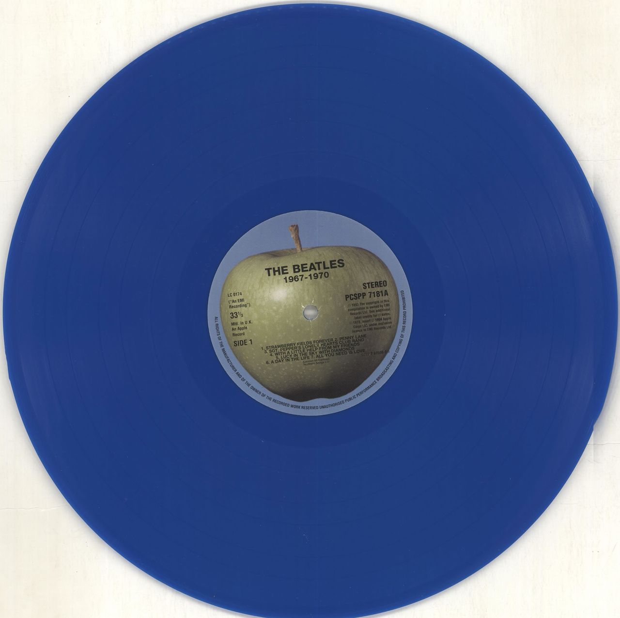 The Beatles The Beatles / 1967-1970 - Blue Vinyl - Remaster - EX UK 2-LP vinyl set