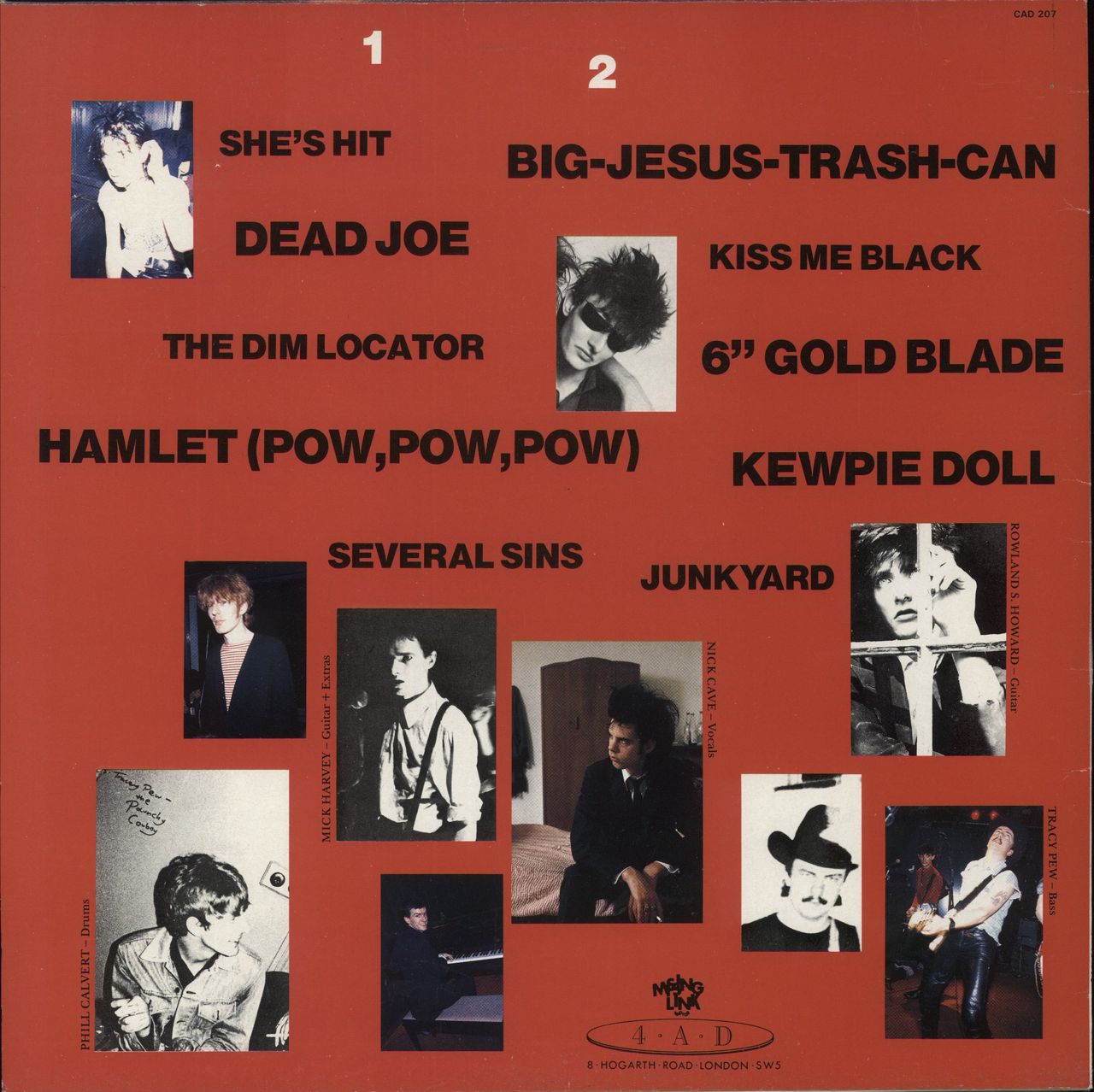 The Birthday Party Junk Yard - VG UK Vinyl LP