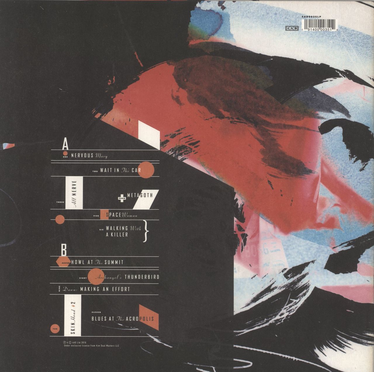 The Breeders All Nerve US Vinyl LP