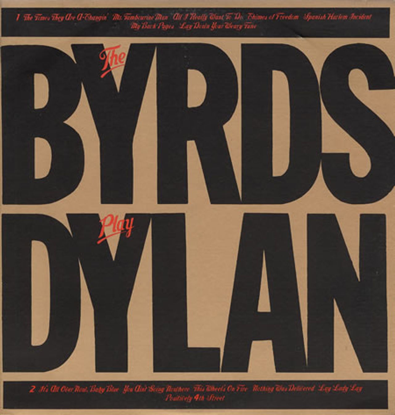 The Byrds The Byrds Play Dylan US Promo Vinyl LP