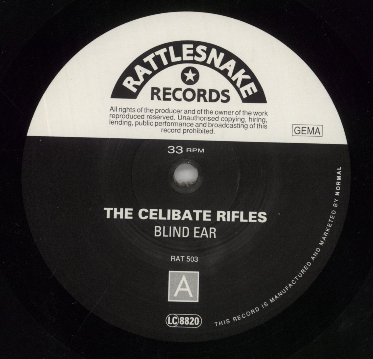 The Celibate Rifles Blind Ear - VG UK Vinyl LP
