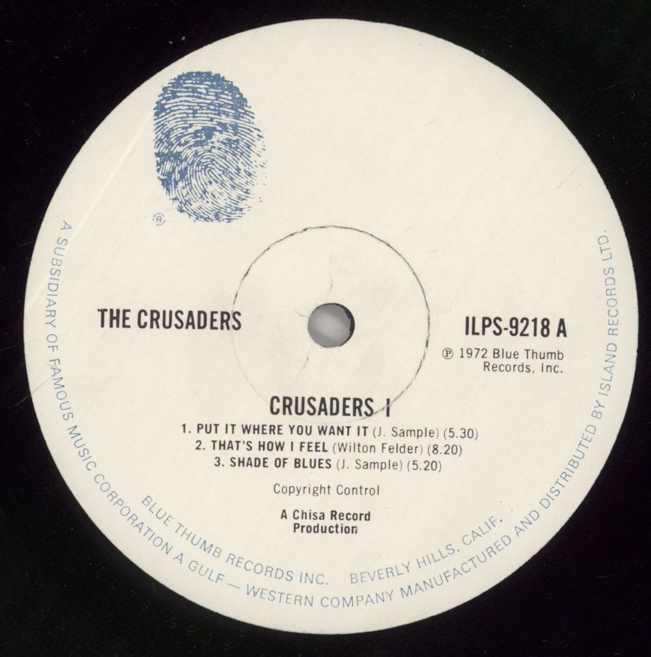 The Crusaders Crusaders 1 UK Vinyl LP