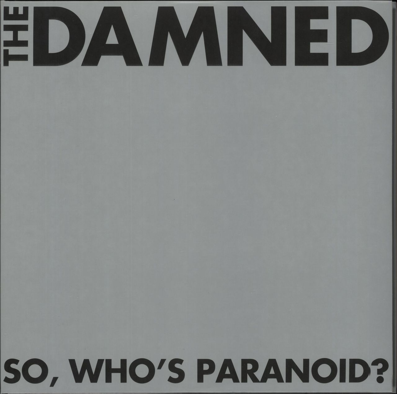 The Damned So, Who's Paranoid? - 180Gram Clear Vinyl UK 2-LP vinyl set