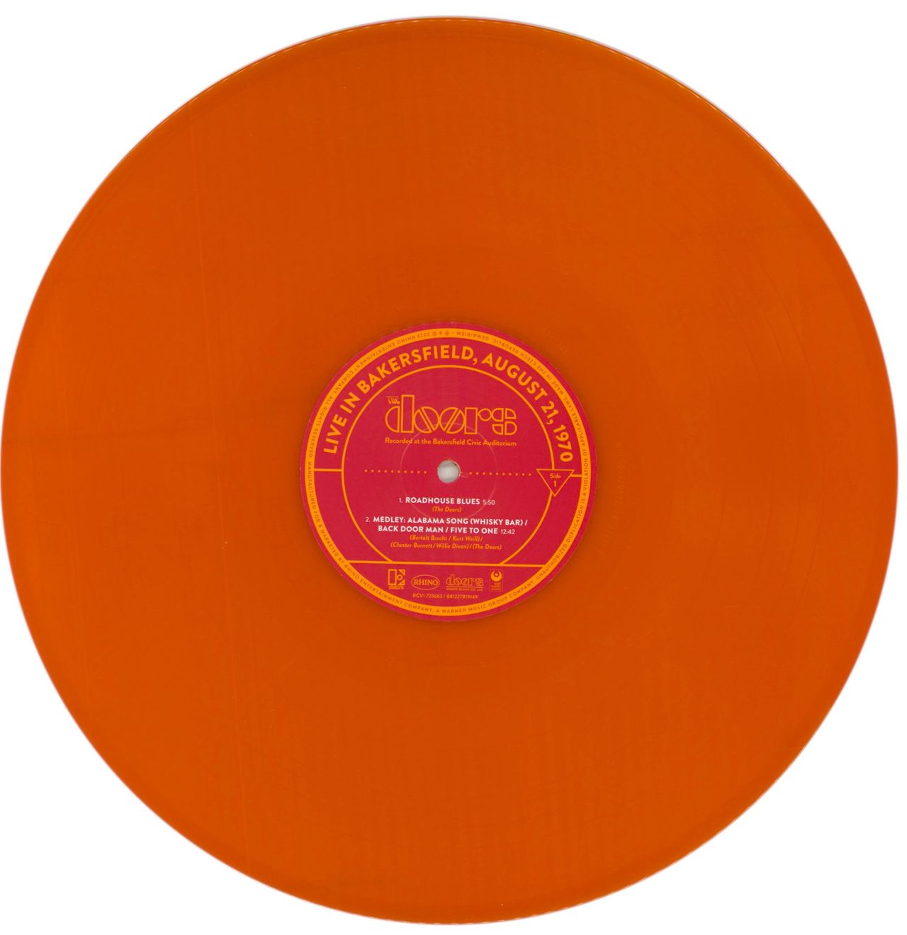 The Doors Live In Bakersfield, August 21, 1970 - RSD 2023 - Orange Vinyl UK 2-LP vinyl set