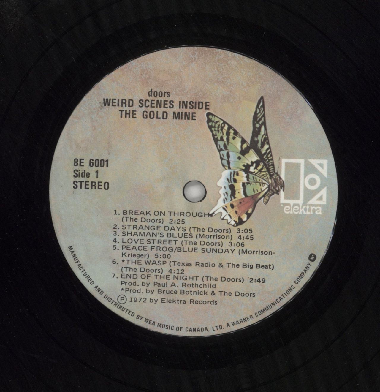 The Doors Weird Scenes Inside The Gold Mine Canadian 2-LP vinyl set