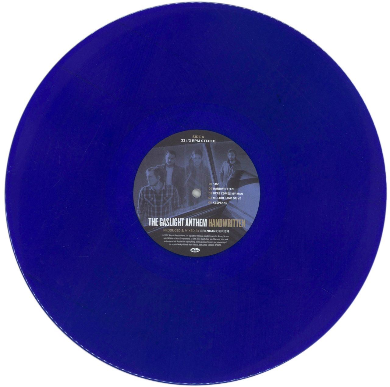 The Gaslight Anthem Handwritten - 180 Gram Blue Vinyl UK Vinyl LP