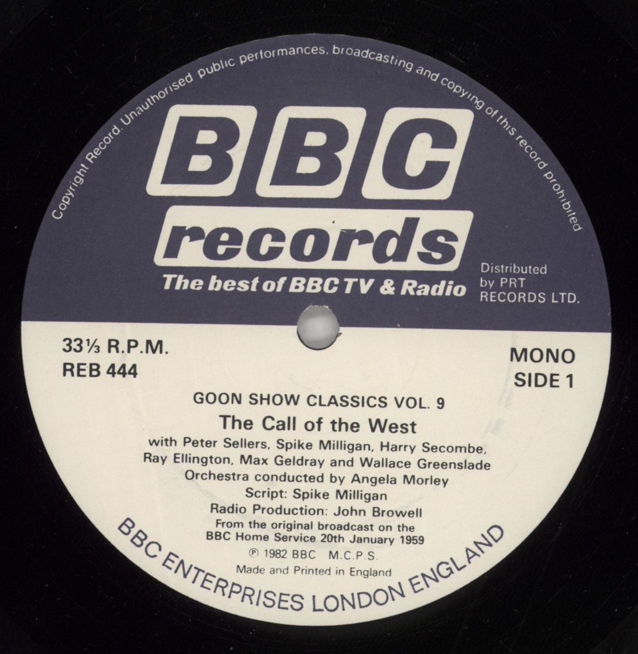 The Goons Goon Show Classics Vol. 9 UK Vinyl LP