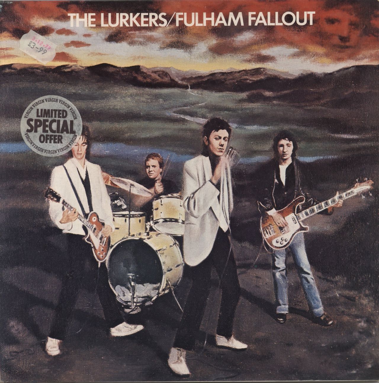 The Lurkers Fulham Fallout - Stickered UK Vinyl LP