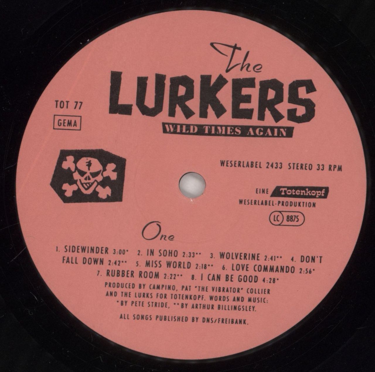 The Lurkers Wild Times Again German Vinyl LP