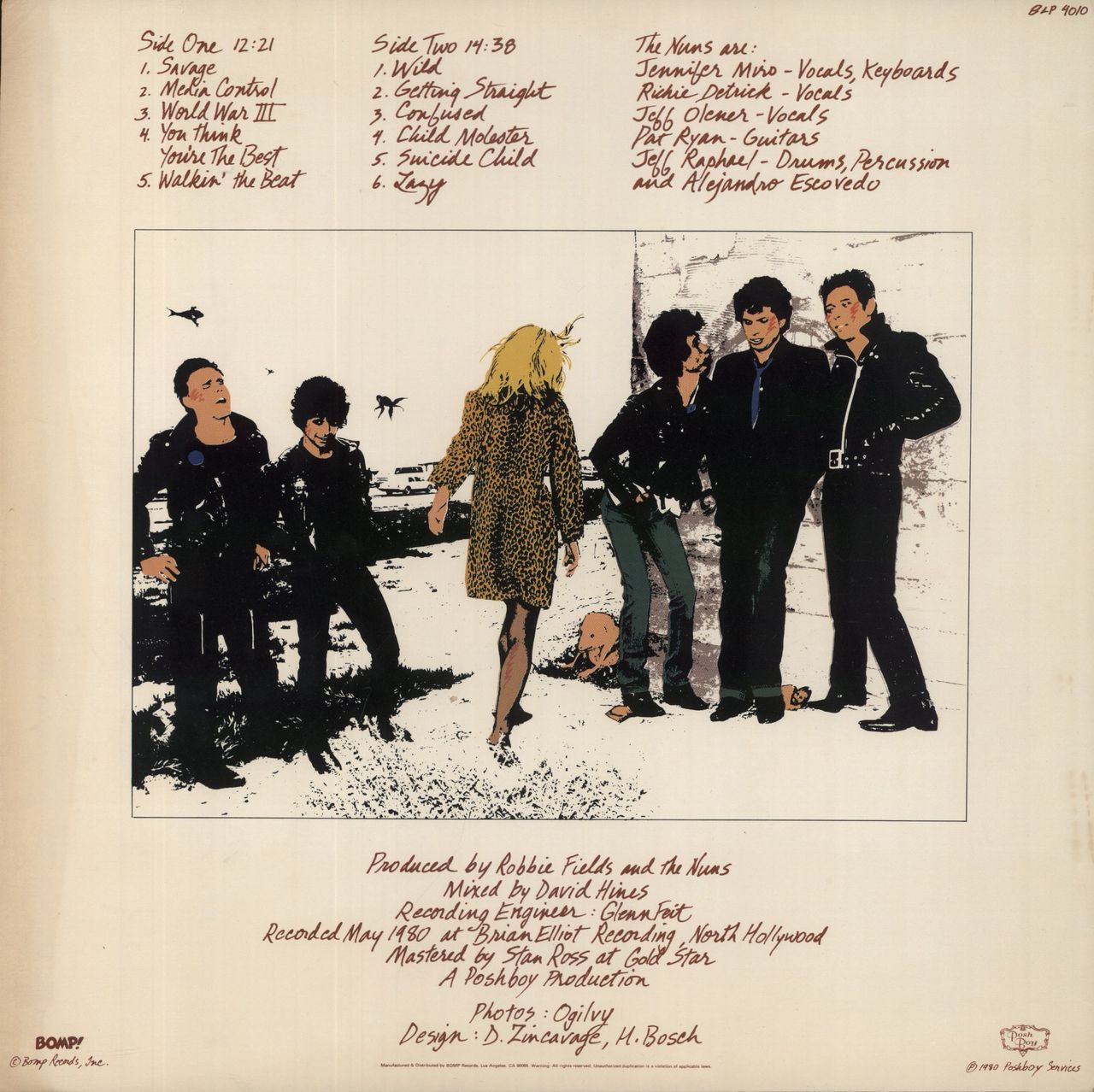The Nuns The Nuns UK Vinyl LP