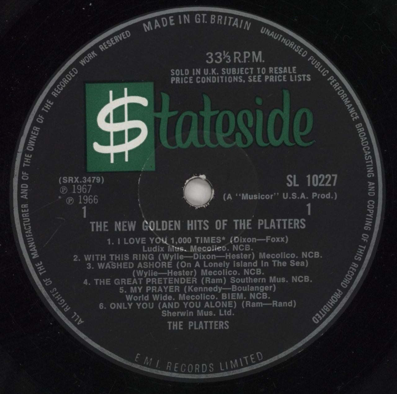 The Platters The New Golden Hits Of The Platters UK Vinyl LP