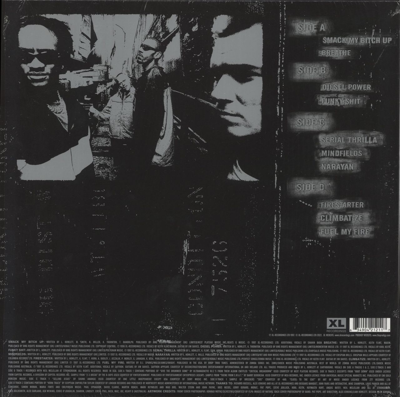 The Prodigy The Fat Of The Land - Silver Vinyl 25th Anniversary Edition UK 2-LP vinyl set