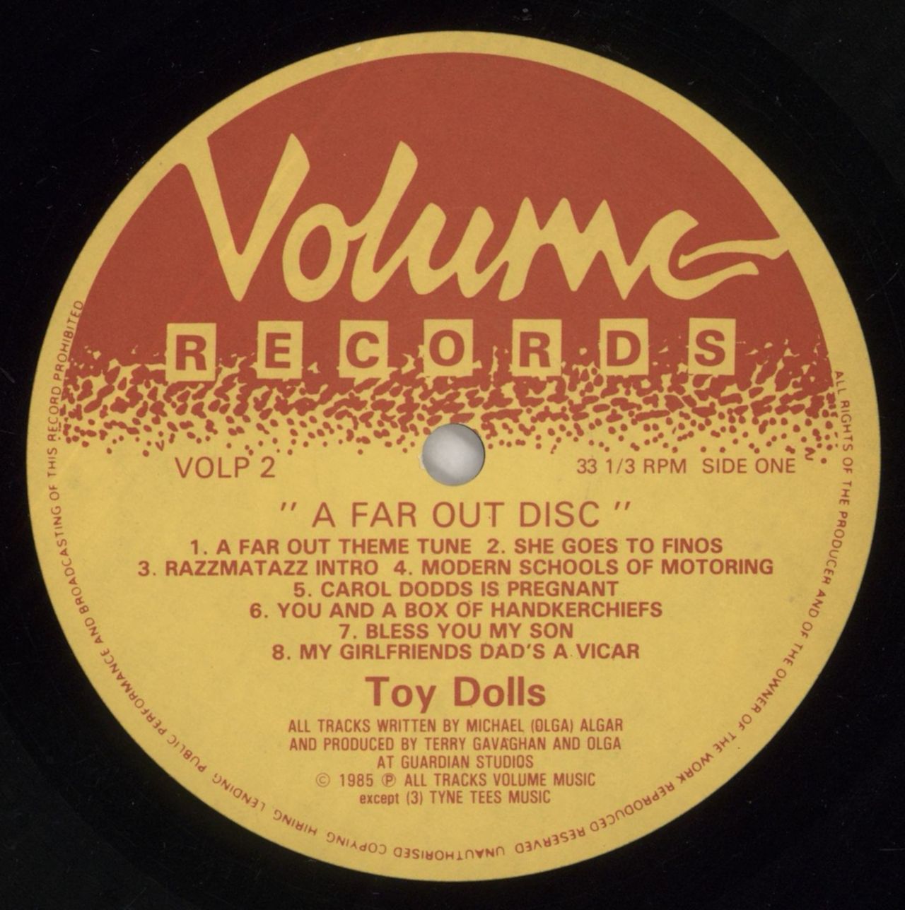 The Toy Dolls (70s) A Far Out Disc UK Vinyl LP