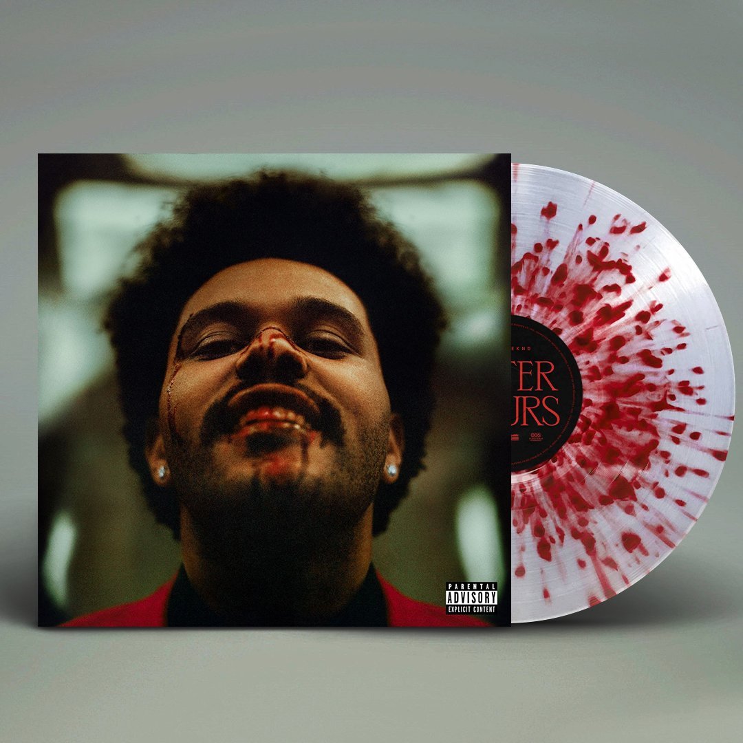 The Weeknd - After Hours - Clear & Red Splatter Vinyl LP Record