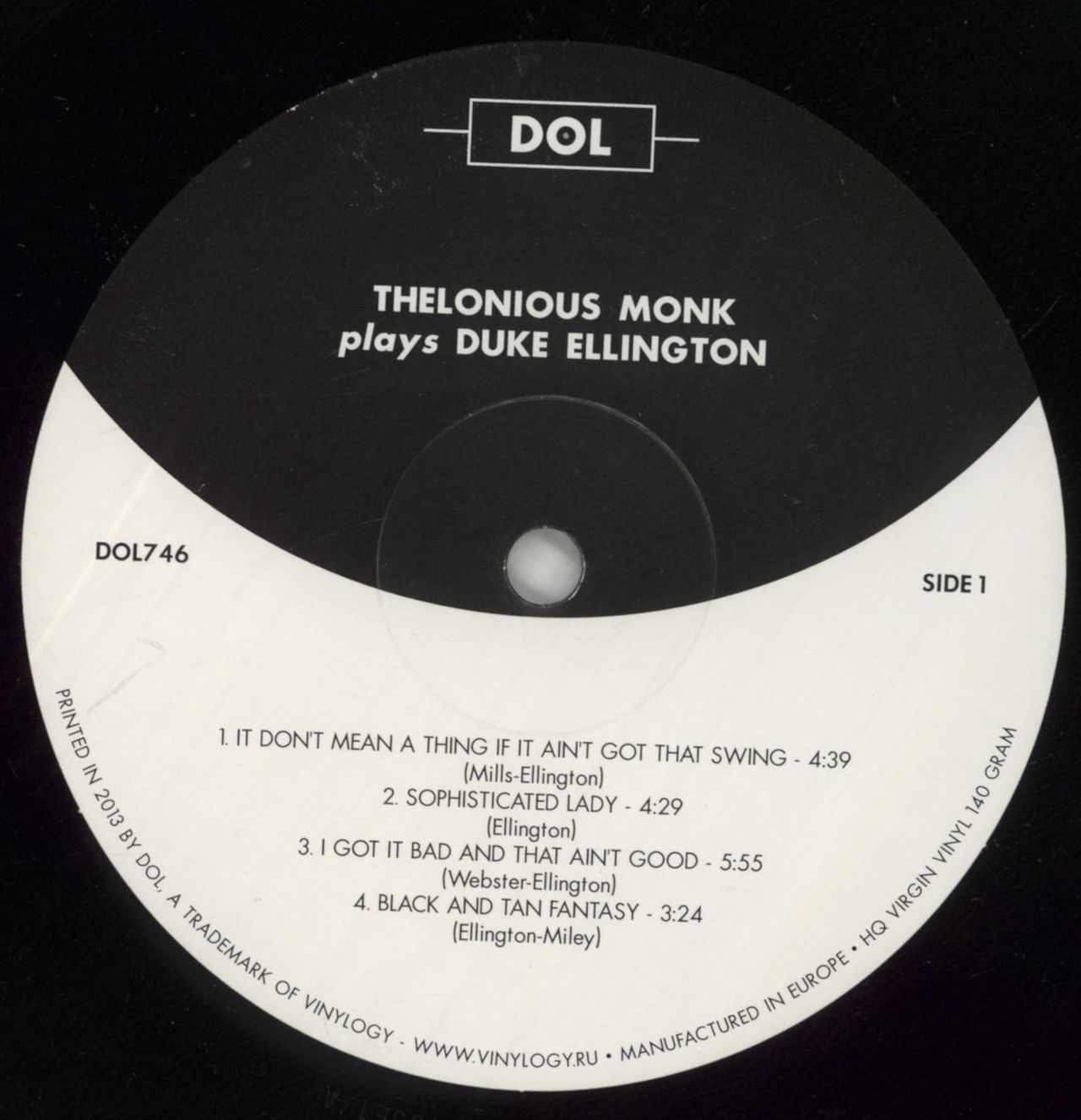 Thelonious Monk Thelonious Monk Plays Duke Ellington - Shrink UK Vinyl LP
