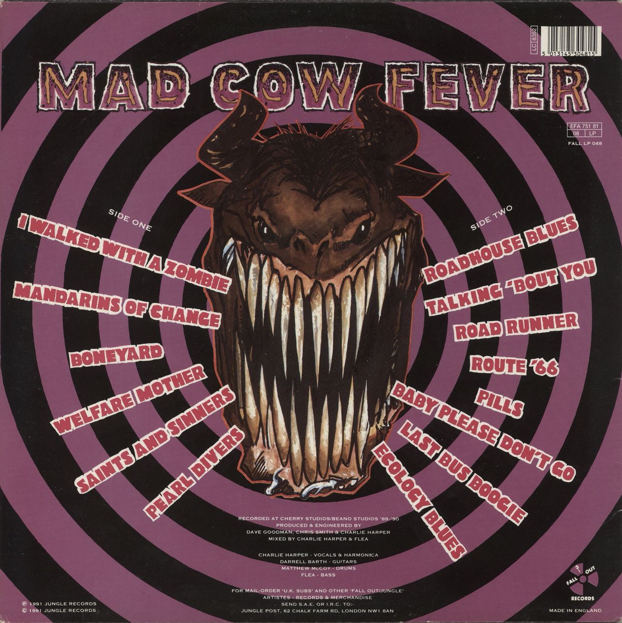 U.K. Subs Mad Cow Fever - Multi-Coloured Vinyl UK Vinyl LP