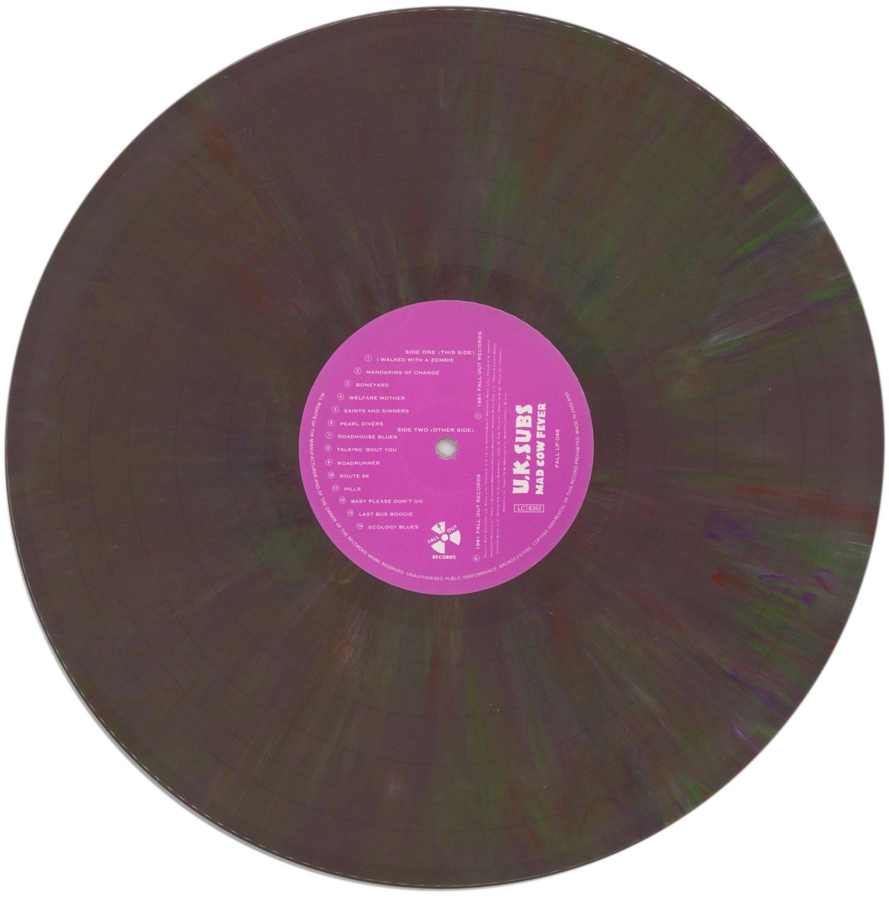 U.K. Subs Mad Cow Fever - Multi-Coloured Vinyl UK Vinyl LP
