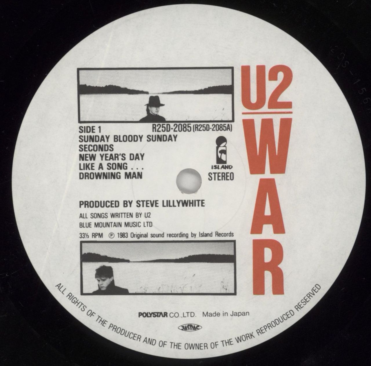 U2 War + obi & Facsimile Signed Sheet Japanese Vinyl LP