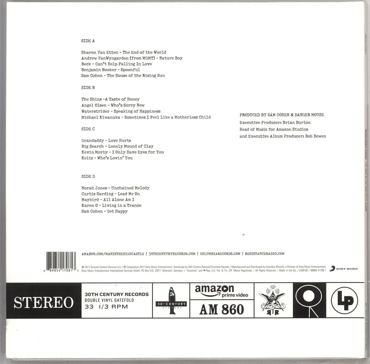 Various-Indie Resistance Radio: The Man In The High Castle Album UK 2-LP vinyl set
