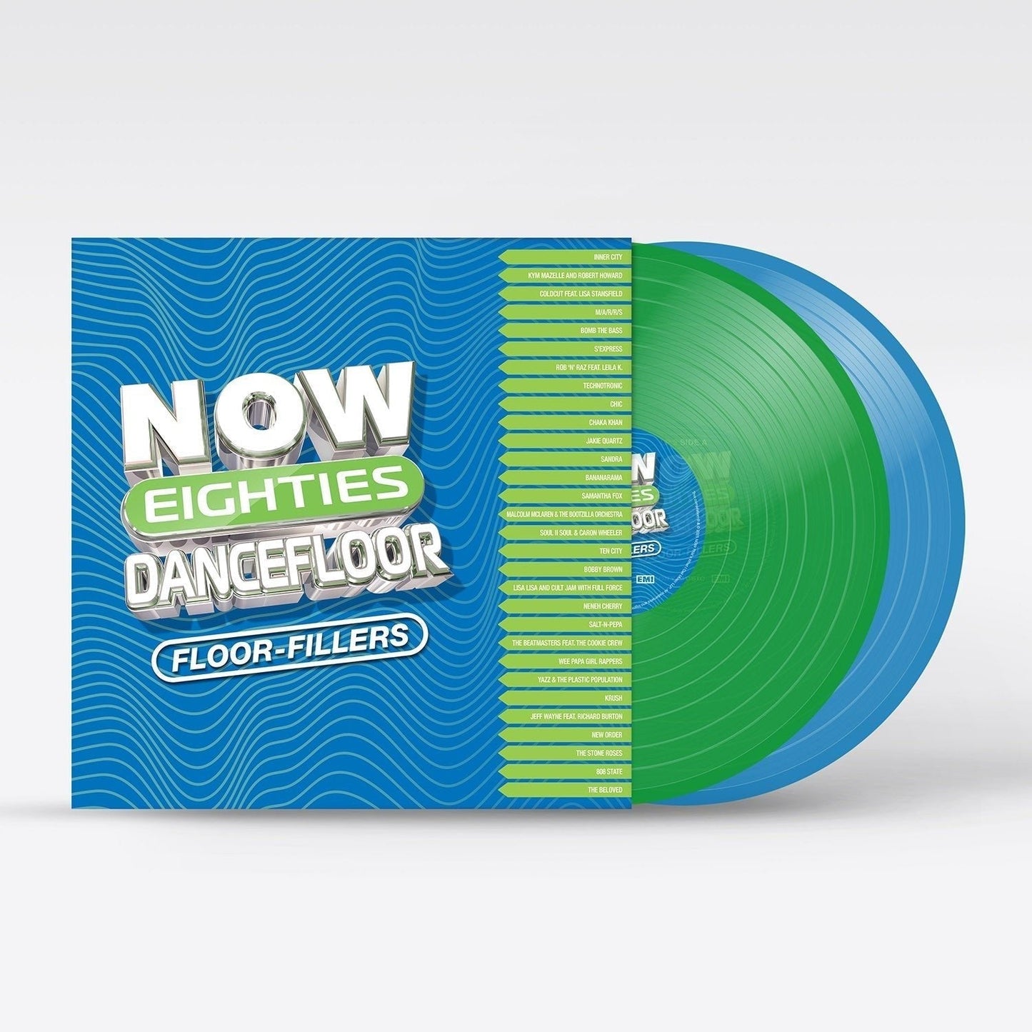 Various - Now That's What I Call 80's Dancefloor: Floorfillers - Green & Blue Vinyl LP Record