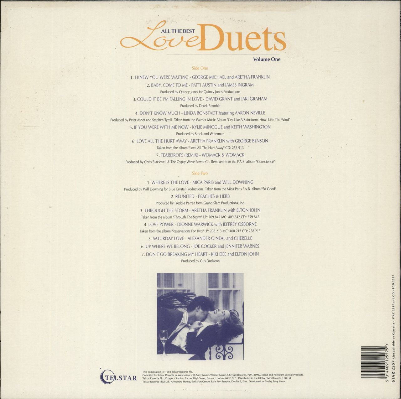 Various-Pop All The Best Love Duets Volume One UK Vinyl LP