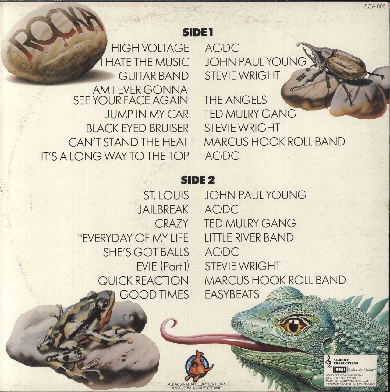 Various-Rock & Metal Rocka Australian Vinyl LP