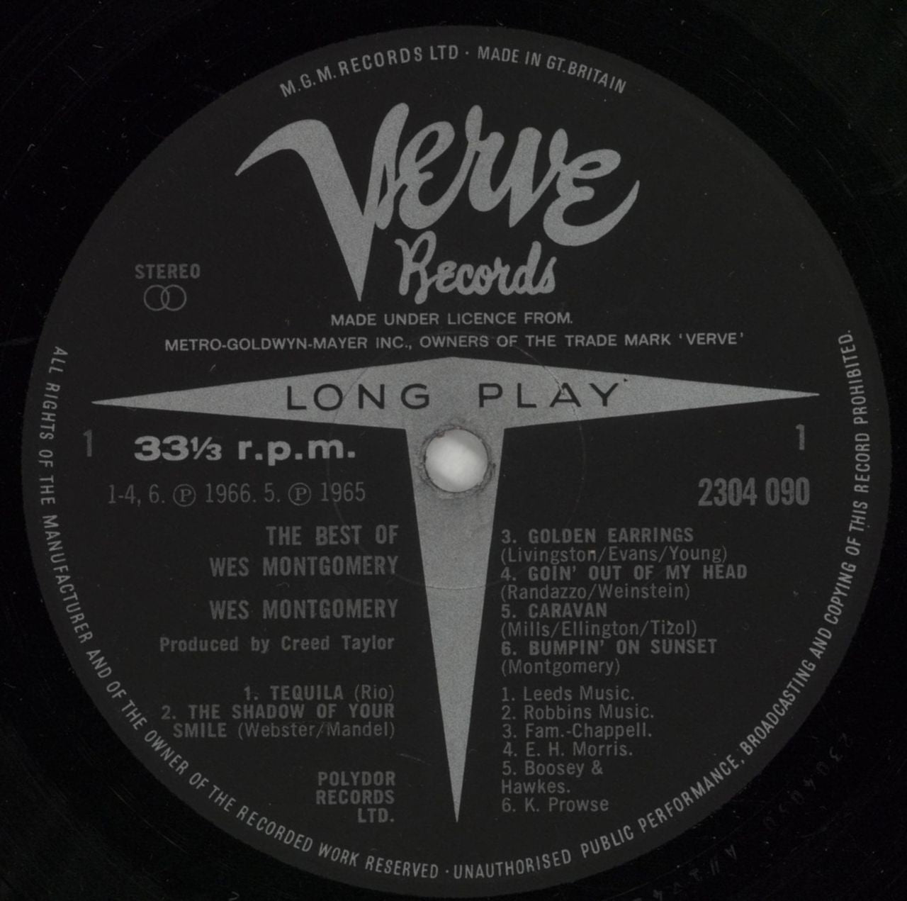 Wes Montgomery The Best Of UK Vinyl LP