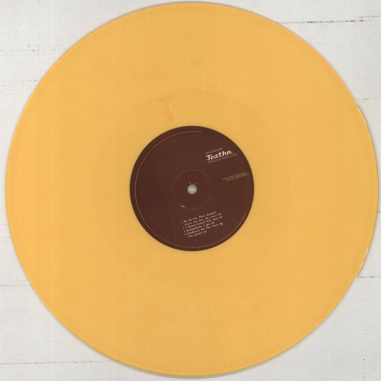Willie Nelson Teatro - Orange Vinyl - RSD US Vinyl LP