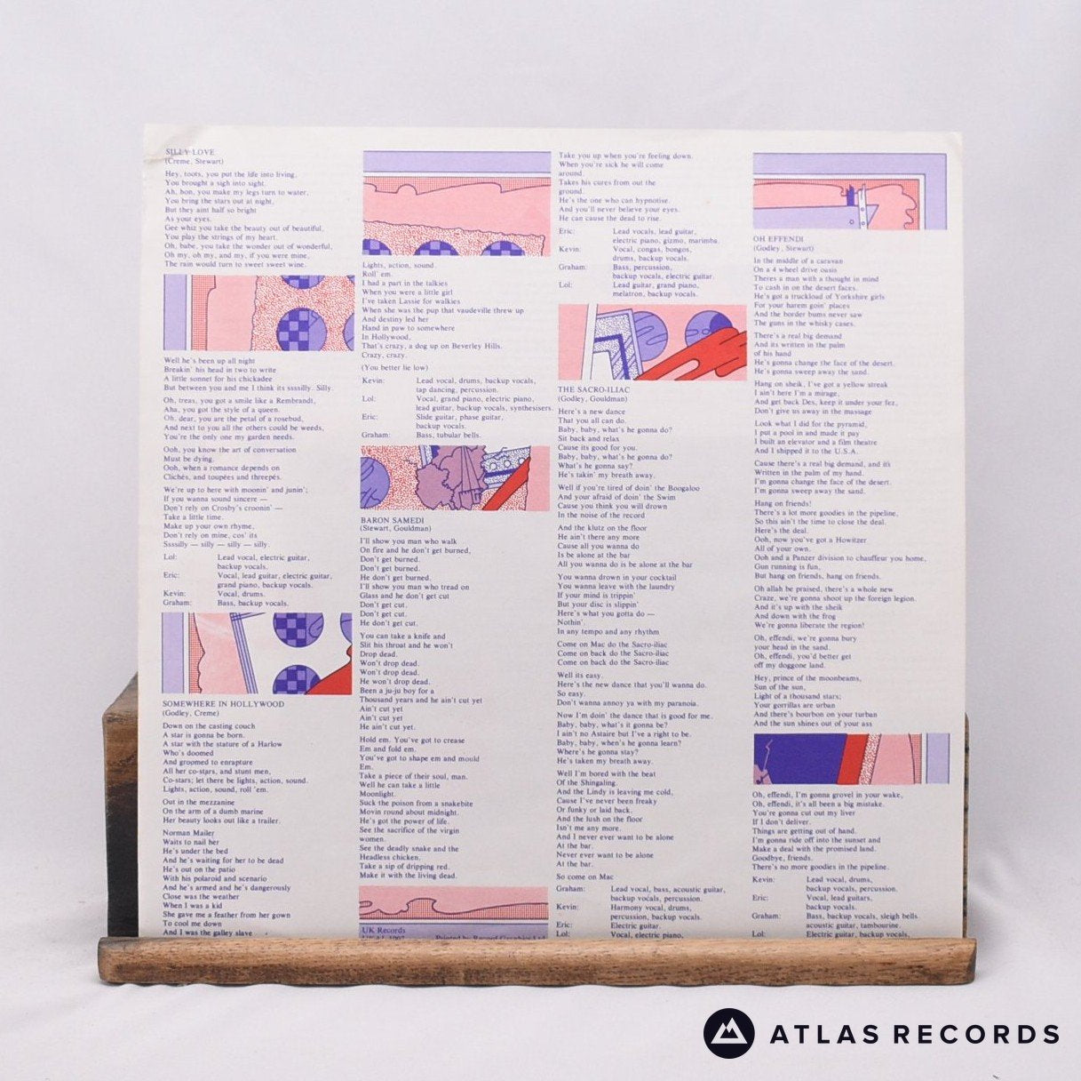 10cc - Sheet Music - Lyric Sheet LP Vinyl Record - EX/VG+