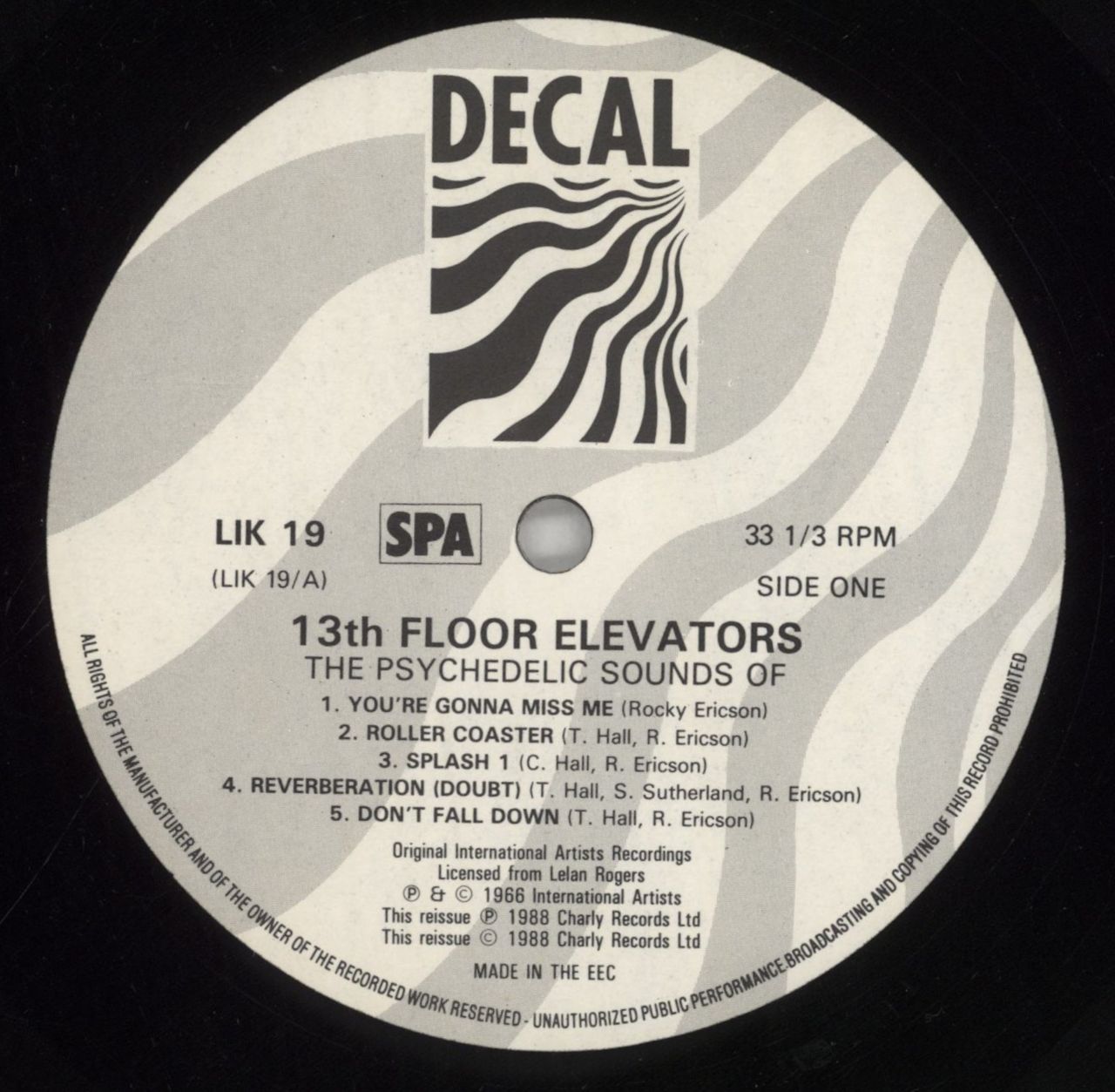 13th Floor Elevators The Psychedelic Sounds Of - VG UK Vinyl LP