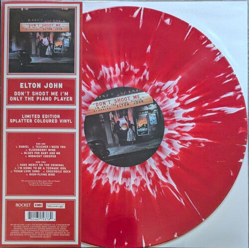 Elton John - Don't Shoot Me I'm Only The Piano Player [Red Splatter Vinyl]