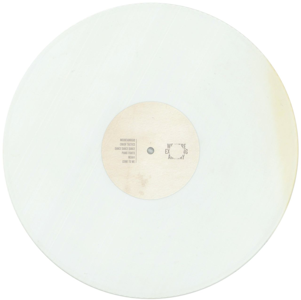 65Daysofstatic We Were Exploding Anyway - White Vinyl UK Vinyl LP