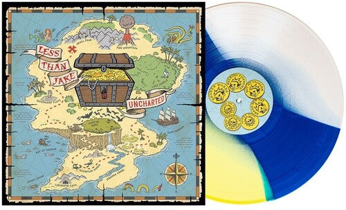 [DAMAGED] Less Than Jake - Uncharted [Indie-Exclusive Easter Yellow/Blue/Bone Tri-Stripe Vinyl]