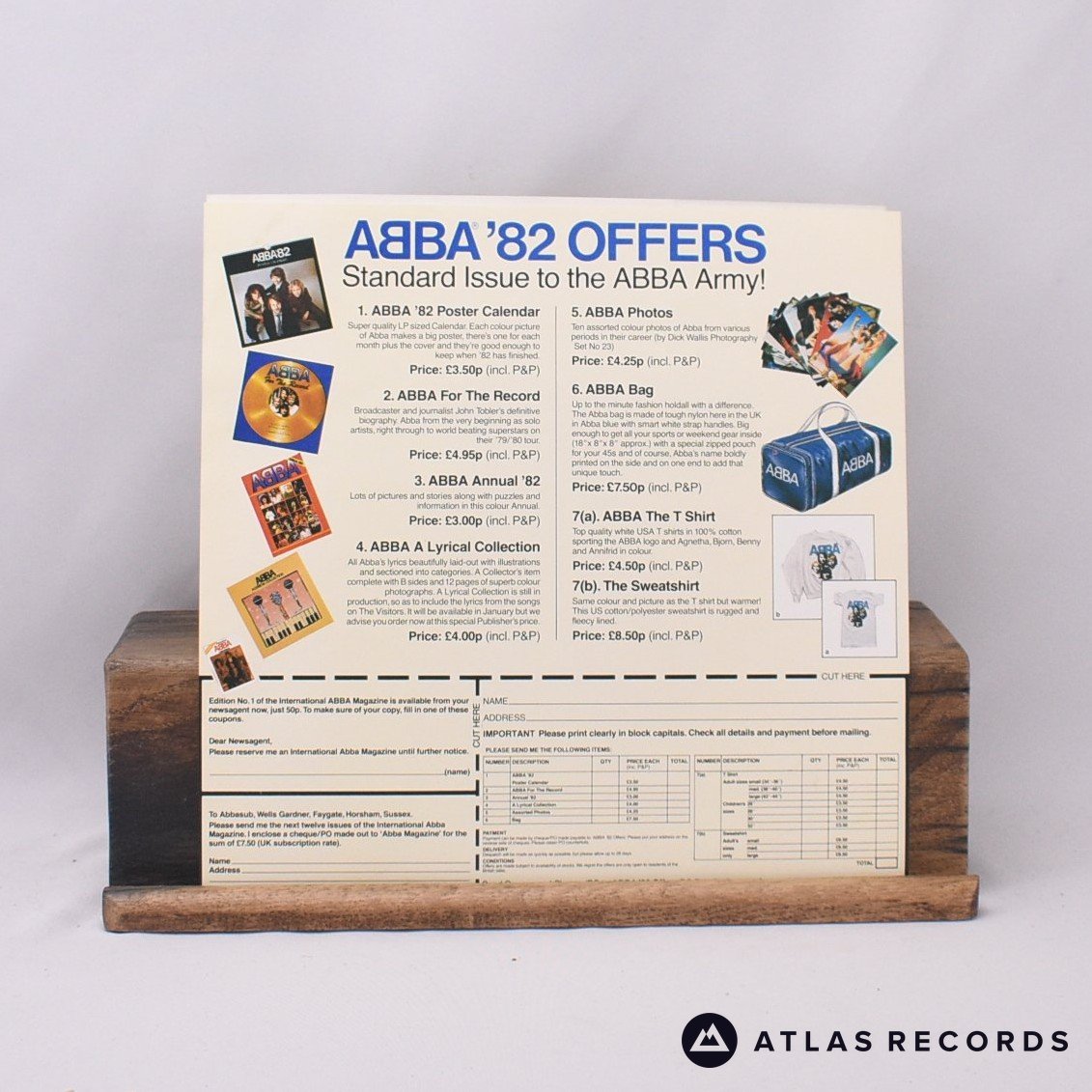 ABBA - The Visitors - Insert LP Vinyl Record - EX/EX