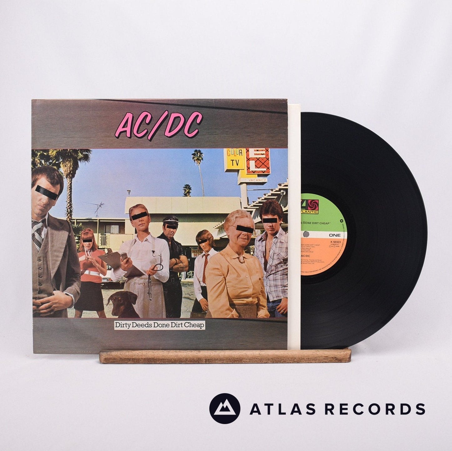 AC/DC - Dirty Deeds Done Dirt Cheap - Repress LP Vinyl Record - EX/EX