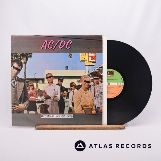 AC/DC - Dirty Deeds Done Dirt Cheap - Repress LP Vinyl Record - EX/EX