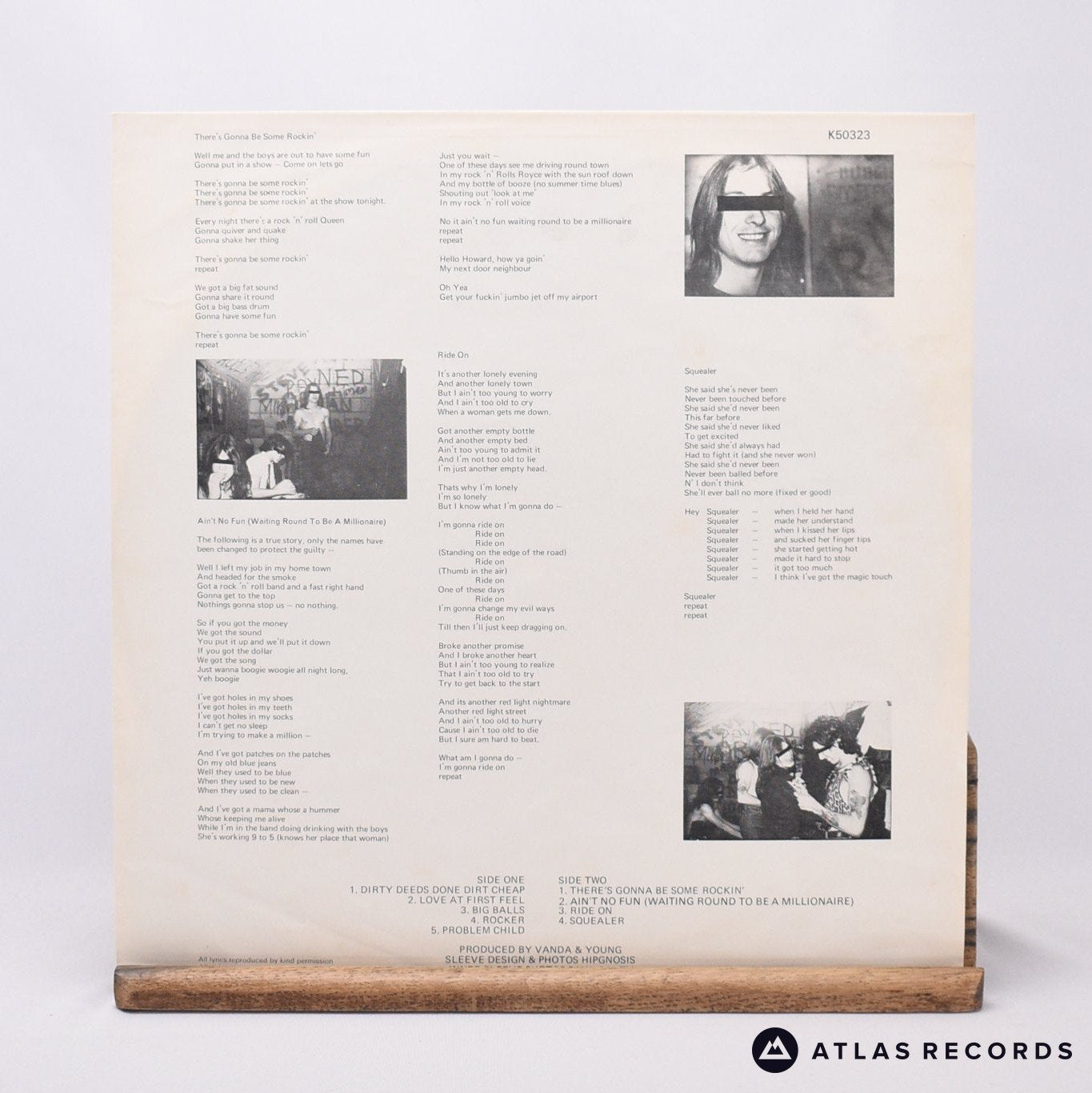 AC/DC - Dirty Deeds Done Dirt Cheap - Repress LP Vinyl Record - VG+/VG+