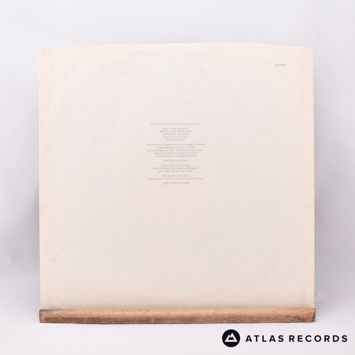 AC/DC - Flick Of The Switch - Embossed Sleeve A B3 LP Vinyl Record - EX/VG+