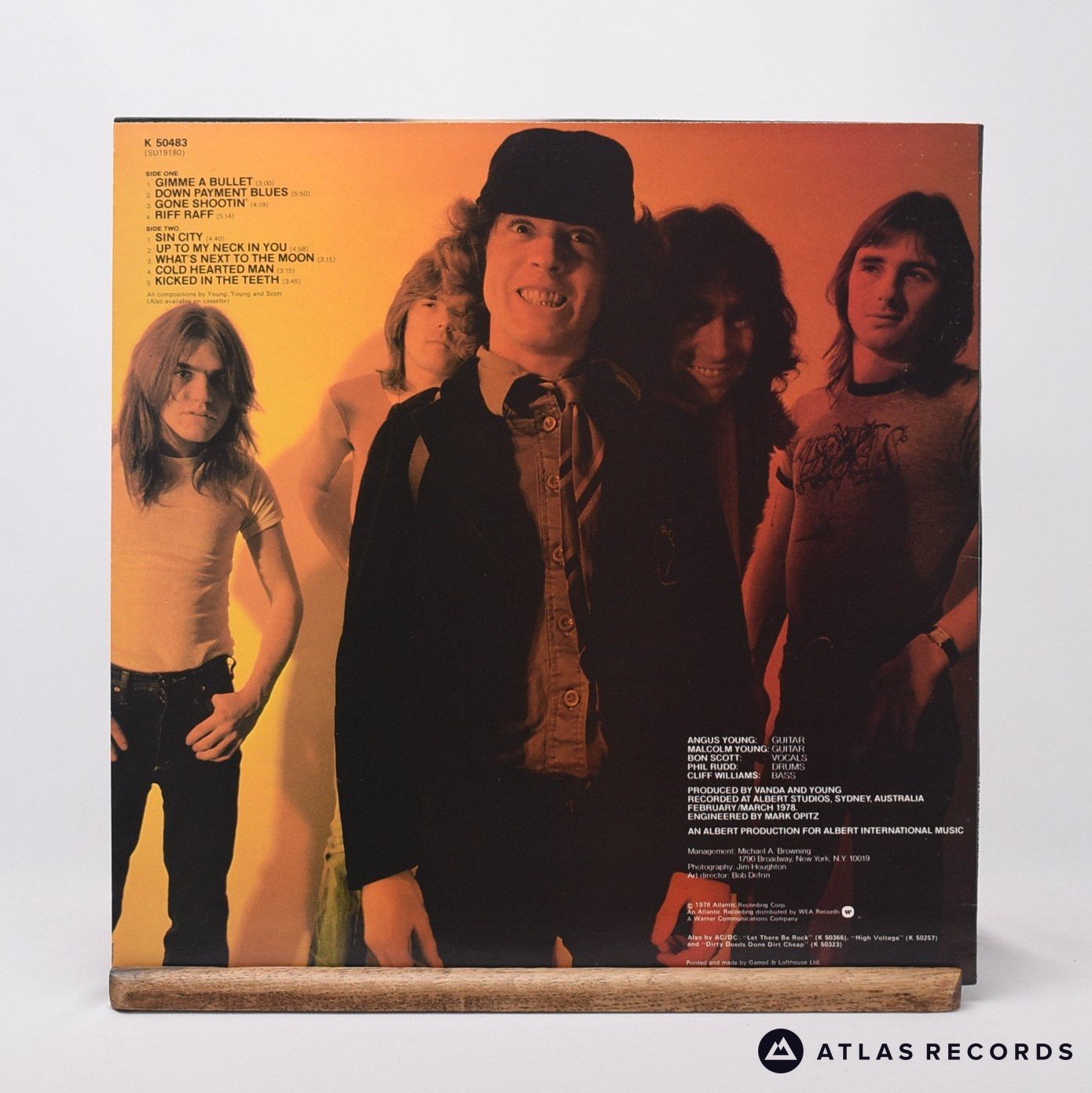 AC/DC - Powerage - Porky A1 B1 LP Vinyl Record - EX/EX