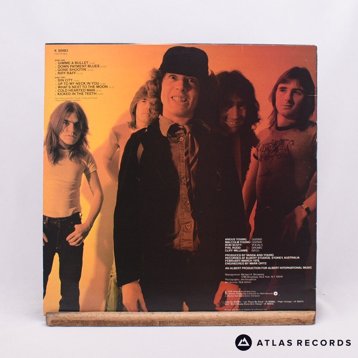 AC/DC - Powerage - Porky A1 B1 LP Vinyl Record - VG+/EX