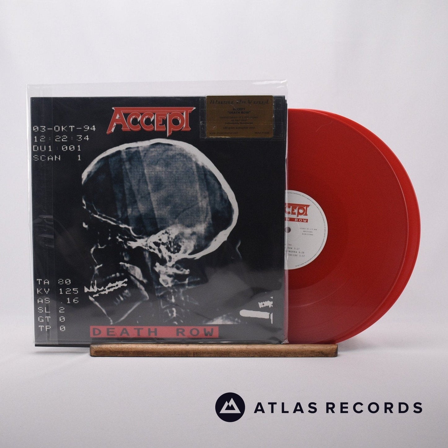 Accept - Death Row - 180G Red Limited Edition Double LP Vinyl Record - NM/NM