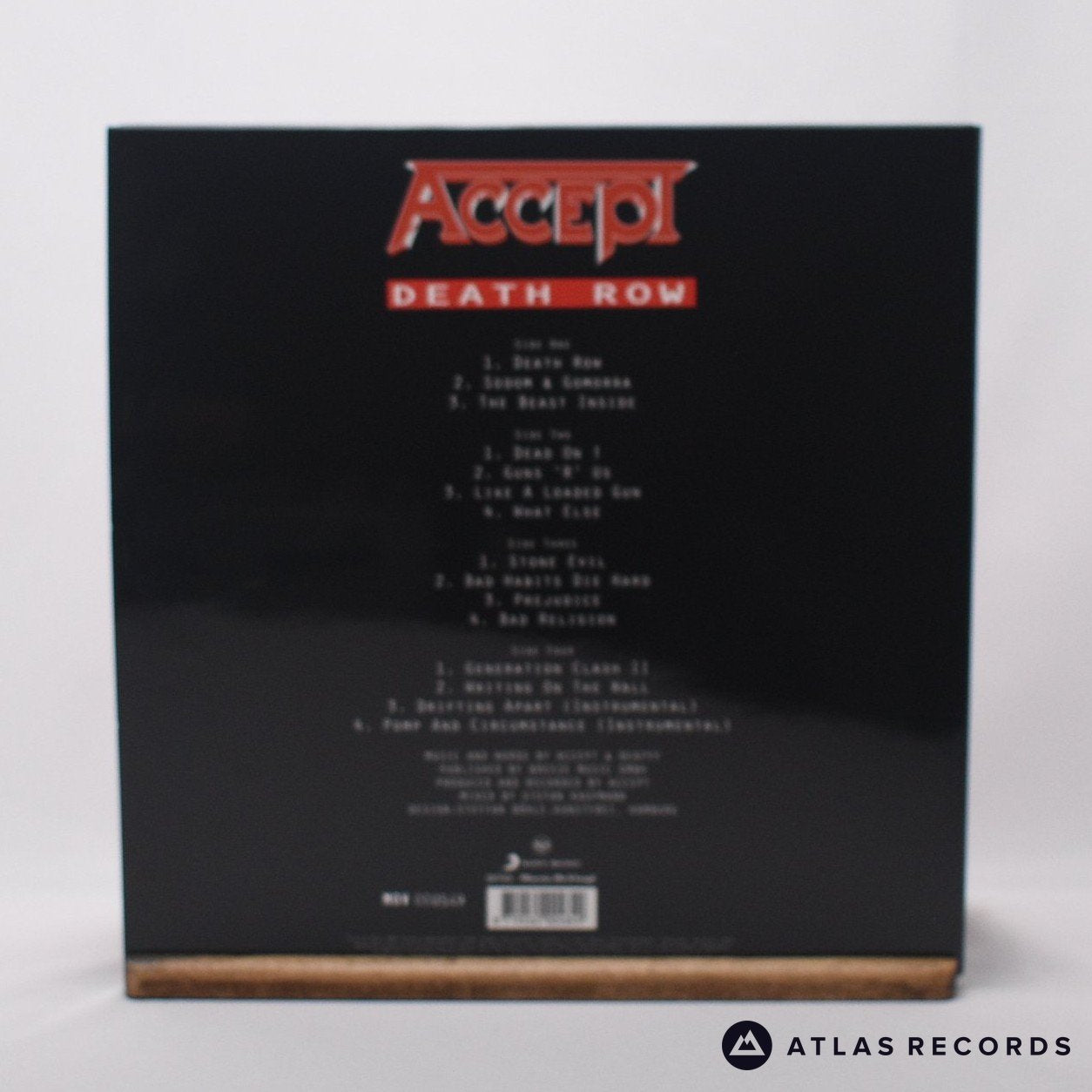 Accept - Death Row - 180G Red Limited Edition Double LP Vinyl Record - NM/NM