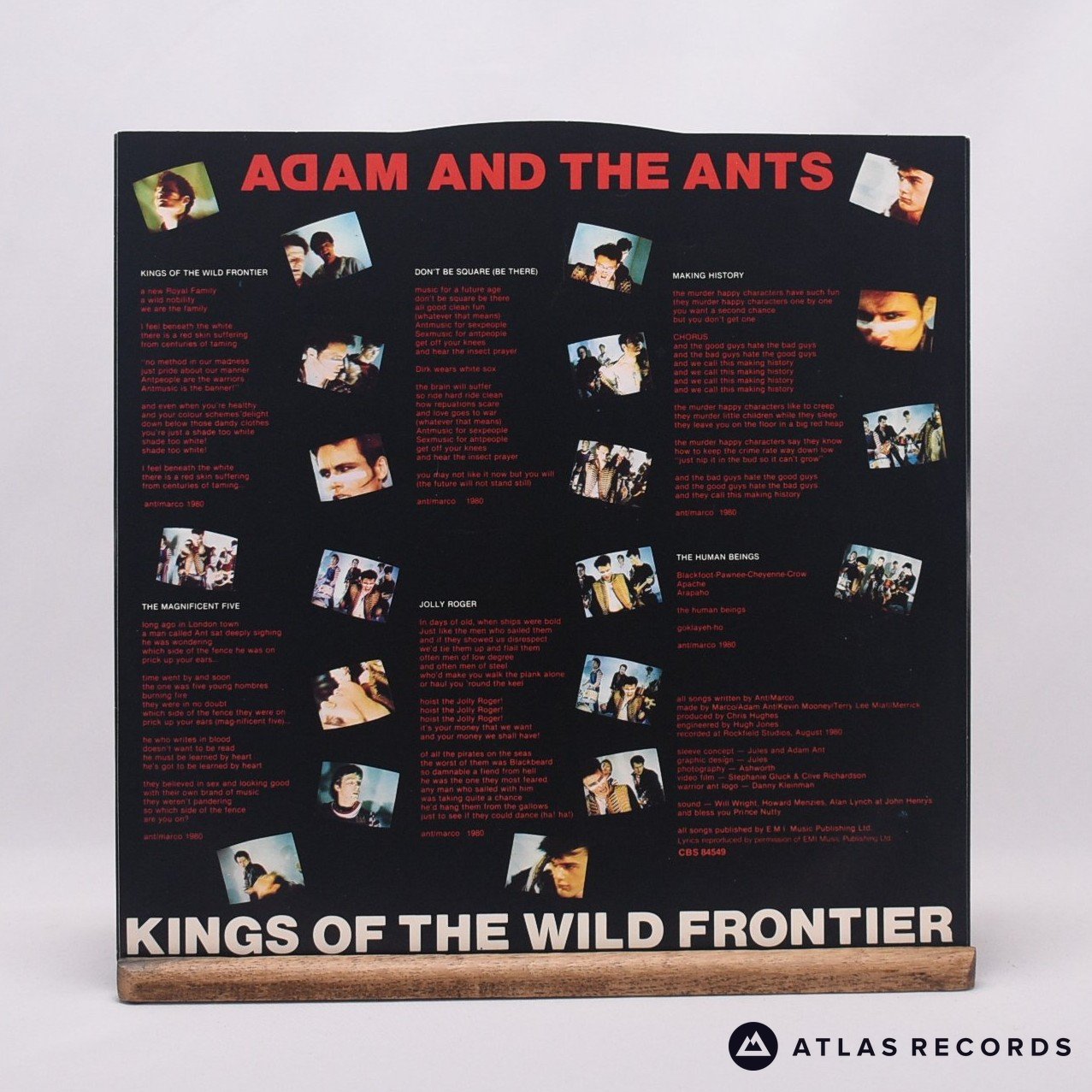 Adam And The Ants - Kings Of The Wild Frontier - A3 B2 LP Vinyl Record - EX/VG+