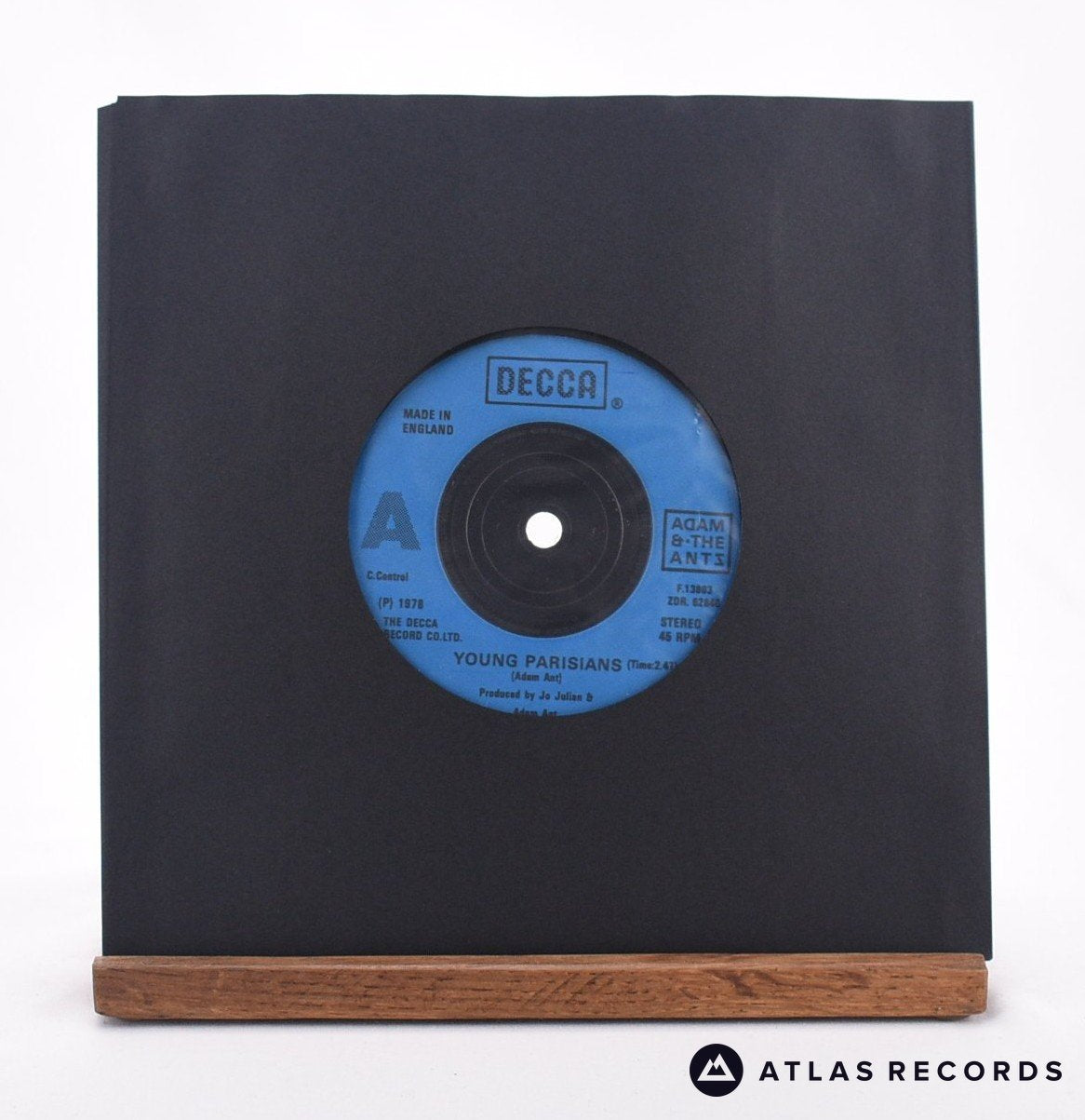 Adam And The Ants - Young Parisians - 7" Vinyl Record - VG