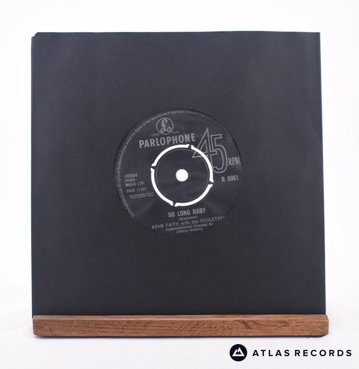 Adam Faith - So Long Baby - 7" Vinyl Record - VG+