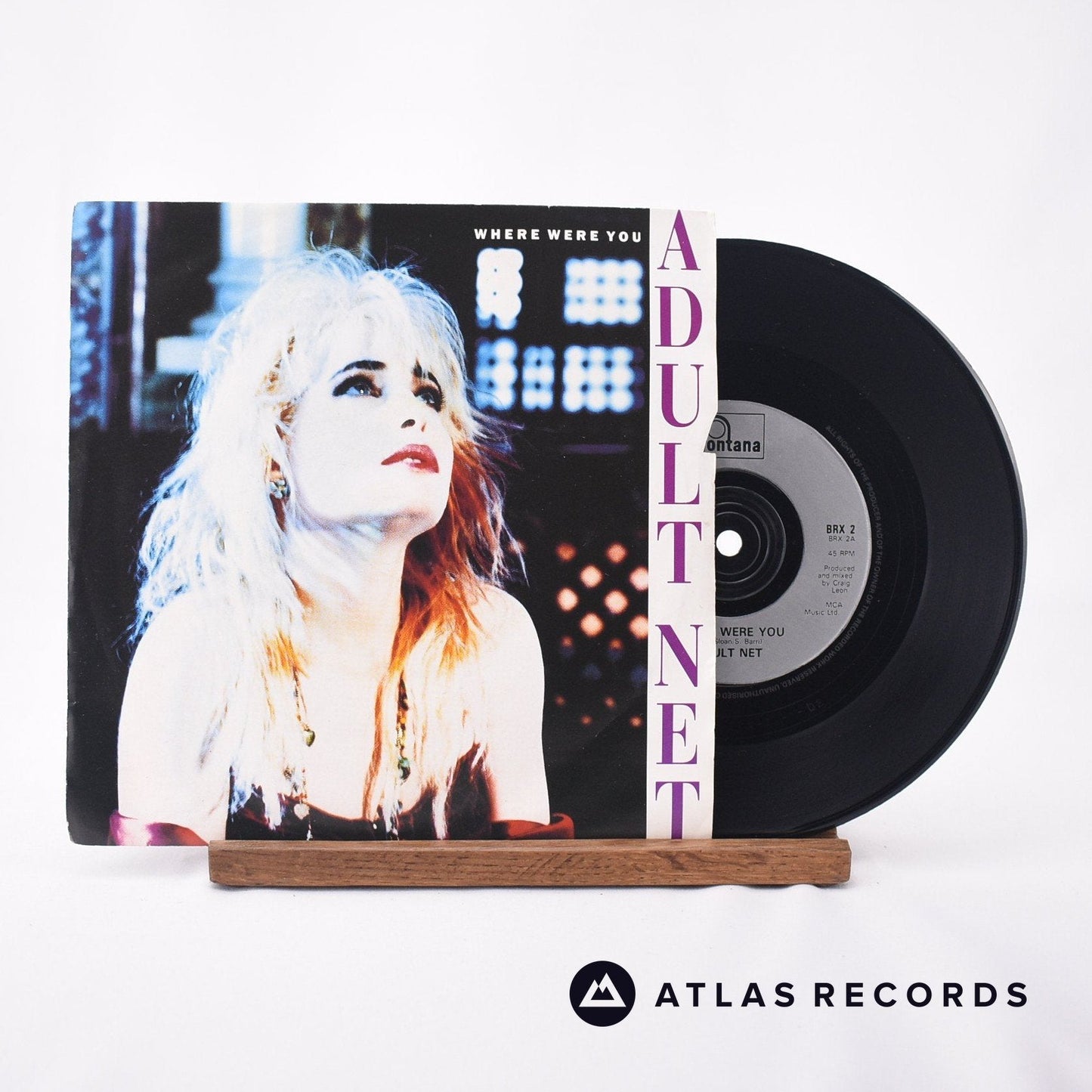 Adult Net - Where Were You - 7" Vinyl Record - VG+/VG+