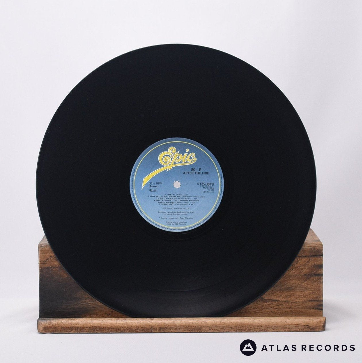 After The Fire - 80-f - Insert LP Vinyl Record - VG+/VG+