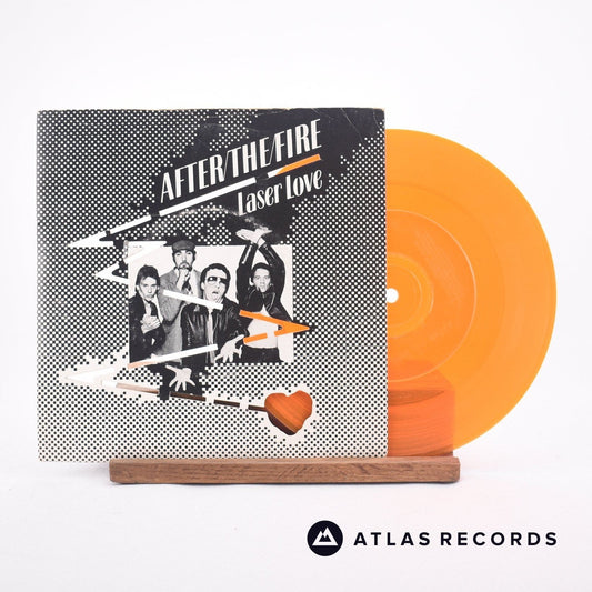 After The Fire - Laser Love - Orange Die-Cut Sleeve 7" Vinyl Record - VG+/EX